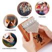 Melodic 17 Keys Koala Kalimba Mahogany Wood Thumb Piano Finger Percussion w/ Tuning Hammer
