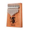 Melodic 17 Keys Koala Kalimba Mahogany Wood Thumb Piano Finger Percussion w/ Tuning Hammer
