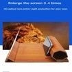 12 Inch Foldable Smart Phone Screen Amplifier Projector Wooden Phone Holder Stand with 3D Screen Magnifying Amplifying Glass