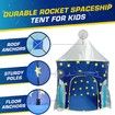 Rocket Tent Children Castle Playhouse for Boys Girls Toddler, Indoor & Outdoor Use