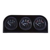 B734 52MM 3 in1 Car Accuracy Auto Gauge Voltmeter Water Temperature Oil Pressure Sensor Triple Kit