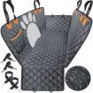 Upgraded Dog Seat Covers with Mesh Visual Window 100% Waterproof Washable Dog Hammock for Cars Trucks and SUVs