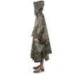 Free Solider Outdoor Multifunctional Camping Camouflage Packable Poncho Mat Raincoat