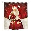 180 x 180cm Santa Claus 3D Printing Shower Curtain