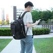 Casual Durable Canvas Backpack with USB Port for Men