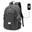 Casual Durable Canvas Backpack with USB Port for Men