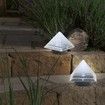 BRELONG Sensor Solar Ground Lights Pyramid Shaped Underground Buried Light Outdoor Garden Lawn Path Lamp 1PC