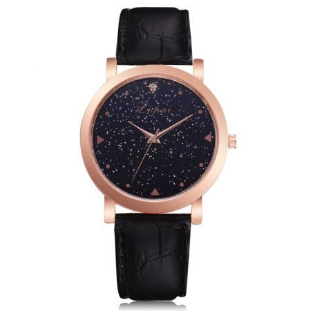 Lvpai P380 Women Starry Romantic PU Quartz Watch