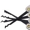 LOCKMALL Stainless Steel Hook Lock Pick Set - Silver + Black (15PCS)