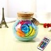 Color Change Eternal Rose Soap Flower Luminous Bottle Decorative Light