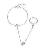 925 Pure Silver Personality Fashion Lady Bracelet