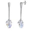 Irregular Crystal S925 Sterling Silver Earrings