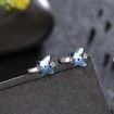 Crystal Butterfly S925 Sterling Silver Earrings