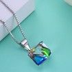 S925 Diamond Crystal Sterling Silver Necklace
