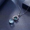 S925 Sterling Silver Star and Moon Necklace