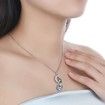S925 Sterling Silver Star and Moon Necklace