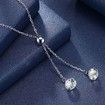 S925 Sterling Silver Round Bead Pendant Sterling Silver Necklace