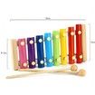 Kid Wooden 8 Notes Musical Toys Hand Knock Xylophone Educational Toys