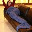 Artist Playfully Redesigns Cozy Mermaid Tails Knitted Blankets and Throws