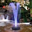 Solar Power Fountain with LED Lights