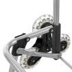 Shopping Trolley Foldable Cart Multi Terrain Aluminium Dolly Grocery Waterproof Storage Bag Tri-Wheel Black