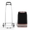 Shopping Trolley Foldable Cart Multi Terrain Aluminium Dolly Grocery Waterproof Storage Bag Tri-Wheel Black