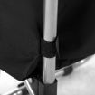 Shopping Trolley Foldable Cart Multi Terrain Aluminium Dolly Grocery Waterproof Storage Bag Tri-Wheel Black