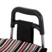 Shopping Trolley Foldable Cart Multi Terrain Aluminium Dolly Grocery Waterproof Storage Bag Tri-Wheel Black
