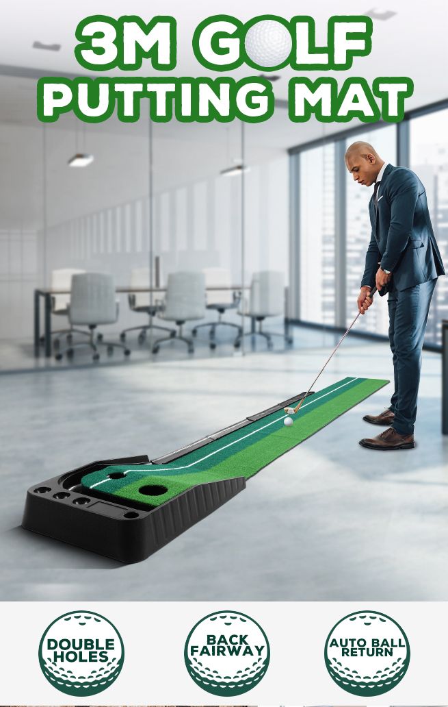 3M Golf Putting Mat Indoor Putting Greens Training Mat Trainer with