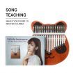 Melodic 17 Keys Panda Kalimba Mahogany Wood Thumb Piano Finger Percussion w/ Tuning Hammer
