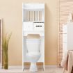 Over the Toilet Storage Cabinet Shelf Bathroom Organiser Stand White