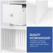 Over the Toilet Storage Cabinet Shelf Bathroom Organiser Stand White