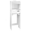 Over the Toilet Storage Cabinet Shelf Bathroom Organiser Stand White