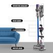 Freestanding Dyson Cordless Vacuum Cleaner Metal Stand Rack Hook V6 V7 V8 V10 V11 V12 V15 White