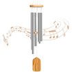Wind Chimes Outdoor, with 6 Aluminum Tubes Wooden Wind Bell Memorial Wind Chimes