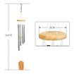 Wind Chimes Outdoor, with 6 Aluminum Tubes Wooden Wind Bell Memorial Wind Chimes