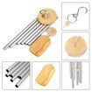 Wind Chimes Outdoor, with 6 Aluminum Tubes Wooden Wind Bell Memorial Wind Chimes