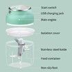 Electric Mini Garlic Chopper,Free Spice Chopper USB Charging Mini Portable Electric for Vegetables Fruits Nuts Pepper Onio Garlic