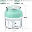 Electric Mini Garlic Chopper,Free Spice Chopper USB Charging Mini Portable Electric for Vegetables Fruits Nuts Pepper Onio Garlic
