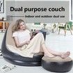 Inflatable Deck Chair Lounger Sofa for Indoor Living Room Bedroom, Outdoor Travel Camping Picnic