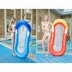 Mesh Pool Floats for Adults with Canopy, Inflatable Hammock Pool Lounge Chair Float with Canopy Random Color
