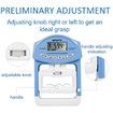 Digital Hand Dynamometer Grip Strength Measurement Meter 198Lbs / 90Kgs, Blue