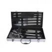 10Pcs Stainless Steel BBQ Tool Set Outdoor Barbecue Utensil Aluminium Grill Cook