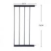 Baby Kids Pet Safety Security Gate Stair Barrier Doors Extension Panels 30cm BK