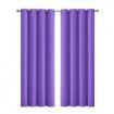2x Blockout Curtains Panels 3 Layers Eyelet Room Darkening 140x230cm Purple