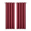 2x Blockout Curtains Panels 3 Layers Eyelet Room Darkening 180x230cm Burgundy