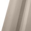 2x Blockout Curtains Panels 3 Layers Eyelet Room Darkening 240x230cm Beige