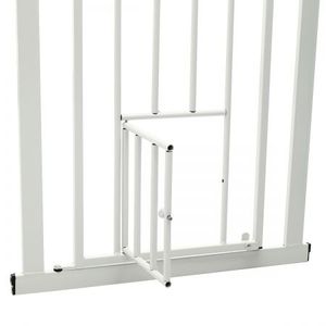 Pet Barrier Gate With Cat Door 65cm 72cm