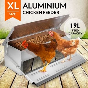 Xl Size Durable Rustproof Aluminium Auto Chicken Feeder