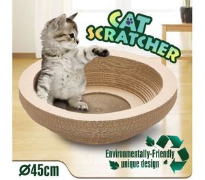 cat scratching bowl